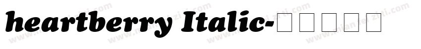 heartberry Italic字体转换